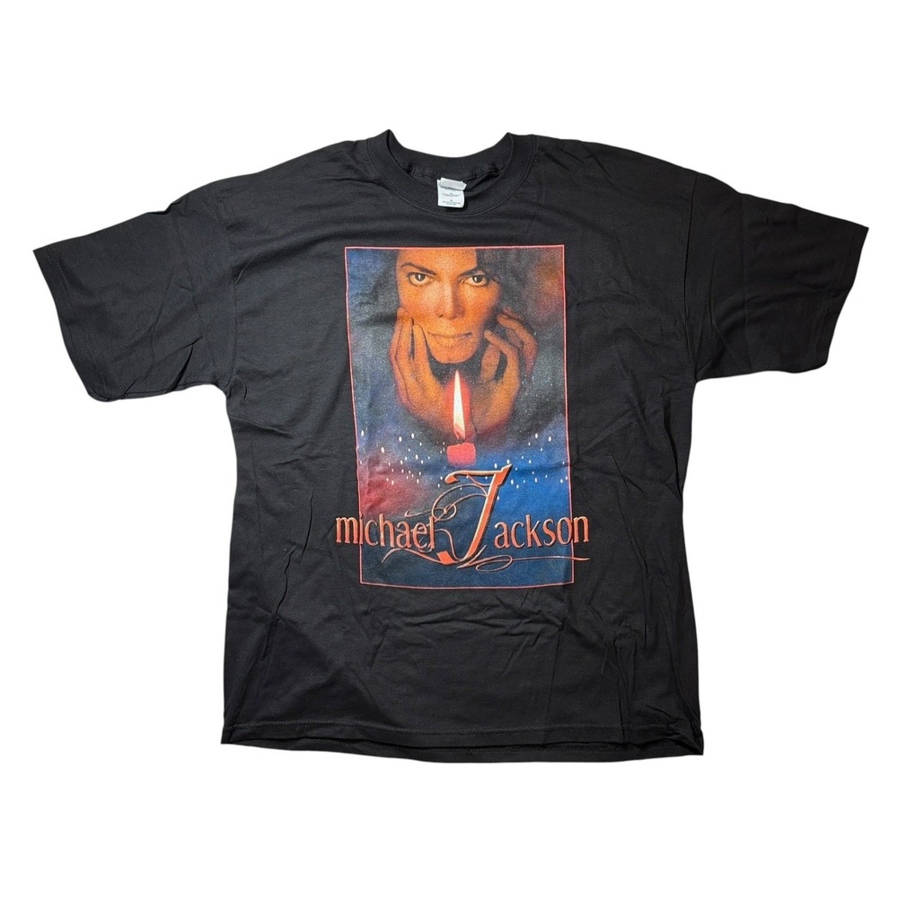 Vintage Michael‎ Jackson 30th Anniversary 2001 Tee Black T-Shirt Double Sided XL